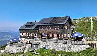 Gmundner Hütte auf dem Fahnenkogel des Traunsteins