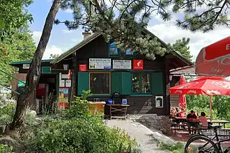 Nordansicht der Hütte