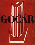 Buchcover, Architektenmonografie über Josef Gočár, Genf, 1930