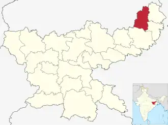 Lagekarte des Distrikts