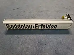 Modul aus MA-Waldhof mit alter, „falscher“ Bedruckung, Bj. 1985