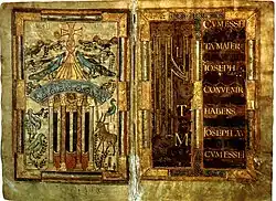 Lebensbrunnen und Initiale