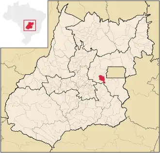 Lage von Alexânia im Bundesstaat Goiás