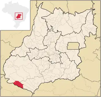 Lage von Aporé (Goiás)