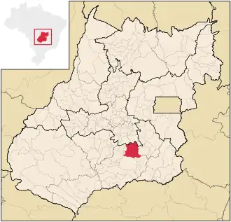 Lage von Piracanjuba in Goiás
