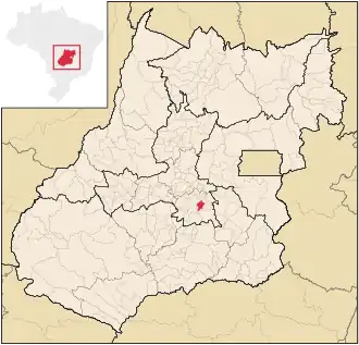 Lage von Senador Canedo in Goiás