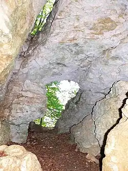 Ausgang des Goldloches mit Fenster