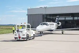 Goldhofer Sherpa D beim Pushback