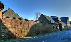 Außenmauer der Stachenburg in der Buirer Straße