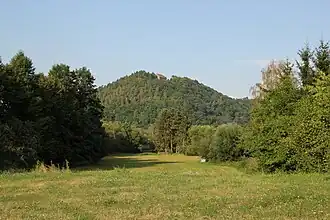 Der Gotthardsberg von Amorsbrunn aus gesehen