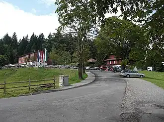 Gasthof Gottschalkenberg kurz vor der Passhöhe