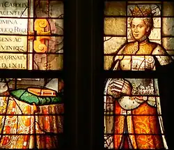 Fenster 23 Detail: Margarethe von Parma, 1562