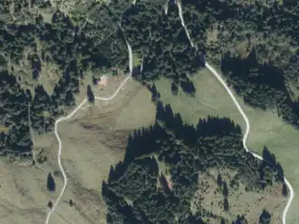 Gröbner-Heimalm aus der Vogelperspektive