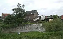 Denkmalgeschützte Slipanlage zur Lühe in Grünendeich