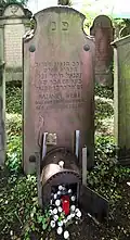 Oberlandrabbiner und Talmudist Nathanael Weil auf dem alten Friedhof