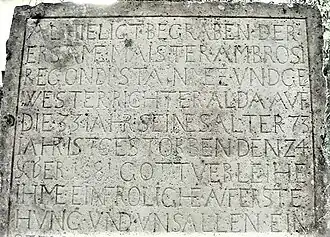 Ambrosius Regondi † 1681