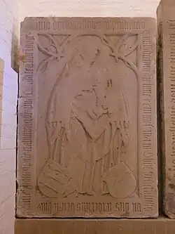 Grabplatte mit Darstellung Friedrich von Britzke, Dom zu Brandenburg