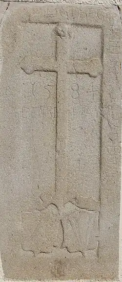 Grabplatte der Plassenberger aus dem Jahre 1584