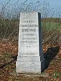 Grabstein für J. Chr. Leuschner, Helfer der Lützower Jäger