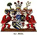 Gräfliches Wappen derer von Fersen 1719/1795.[5]