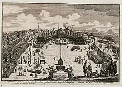 Vogelschießen in Dresden 1699