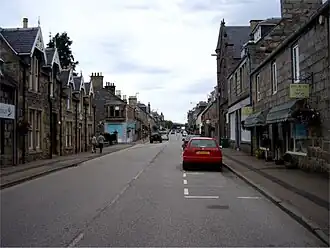 Straßenzug in Grantown-on-Spey