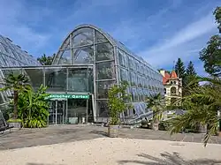 Graz Botanischer Garten Haupteingang und Kalthaus