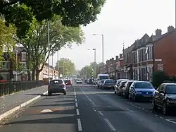 Die Great Western Street verläuft im Zentrum von Moss Side.