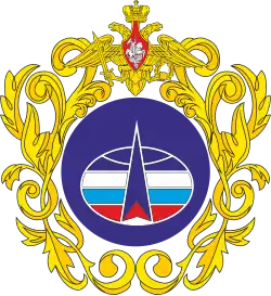Kleines Wappen der russischen Weltraumtruppen