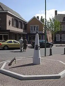 Grenzpfahl in Baarle