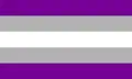 Grey asexuality flag