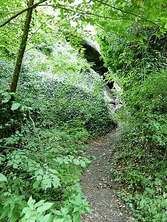 Eingang der Großen Burghöhle