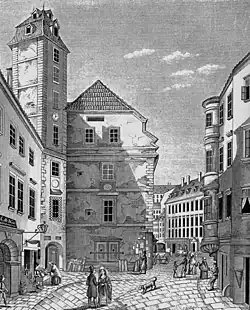 Der Große Federlhof, von der Bäckerstraße aus gesehen