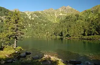 Großer Bösenstein von Osten mit Großem Scheibelsee