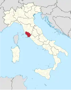 Lage innerhalb Italiens