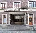 Großgarage Hinsch, Ein- und Ausfahrt