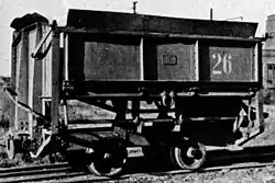 Wagen der Abraumbahn