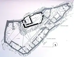 Grundriss der Burgruine Leonstein