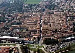Guastalla Provinz Reggio Emilia, Luftaufnahme