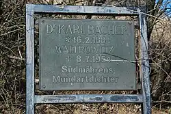 Karl Bacher (* 16. Februar 1884; † 8. Juli 1954) 48° 45′ 39″ N, 16° 36′ 46″ O