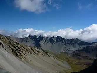 Guggernellgrat, höchster Punkt der Kette