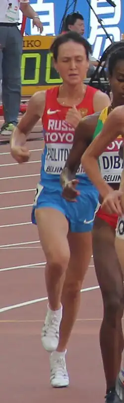 Gulshat Fazlitdinova Rang zehn in 15:48,44 min