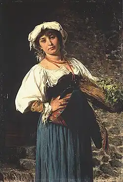 Römische Gemüseverkäuferin