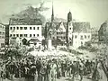100. Todestag G. F. Händels mit Enthüllung des Denkmals, am 1. Juli 1859