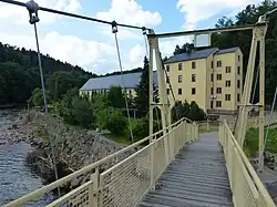 Hängebrücke und Liebenhainer Mühle