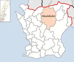 Lage der Gemeinde Hässleholm