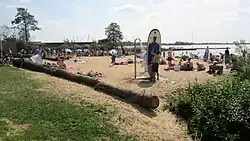 Strandszene am Dümmer bei Hüde im Frühsommer 2019