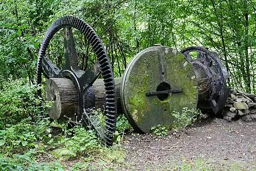 Zahnräder und Mühlenstein