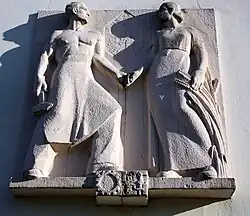 Basrelief, altes Rathaus (Türkisches Generalkonsulat)