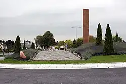 Hinweis auf die Agrippa-Straße in Hürth vor Köln